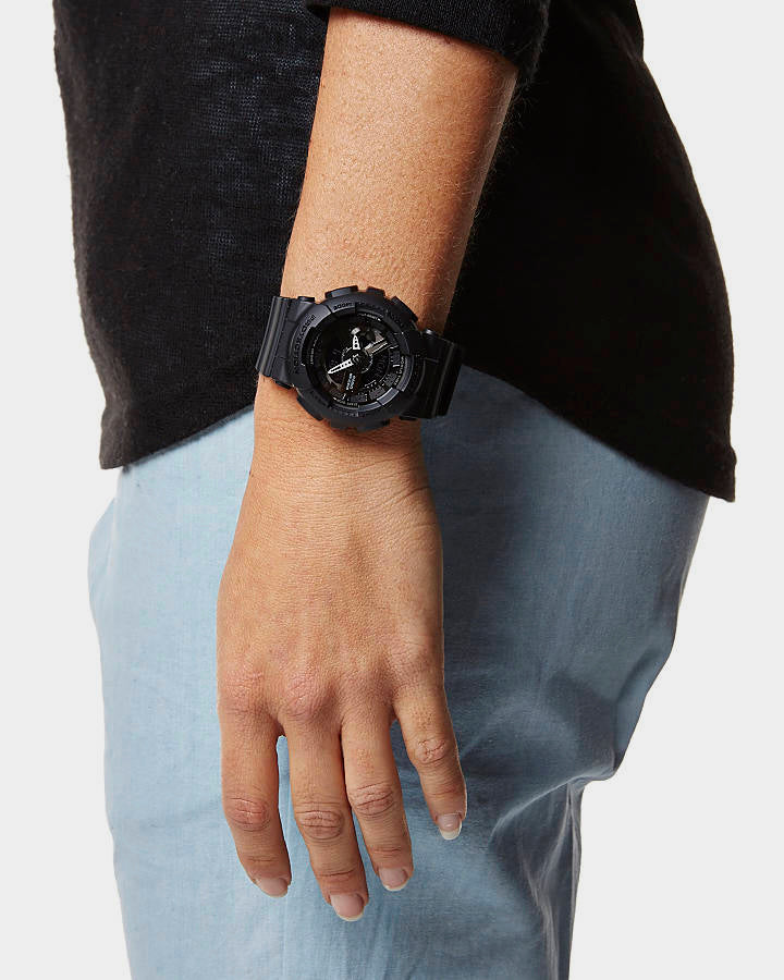 Casio Baby-G BA110 Series Anadigi All Black Stealth Series Watch BA110BC-1ADR