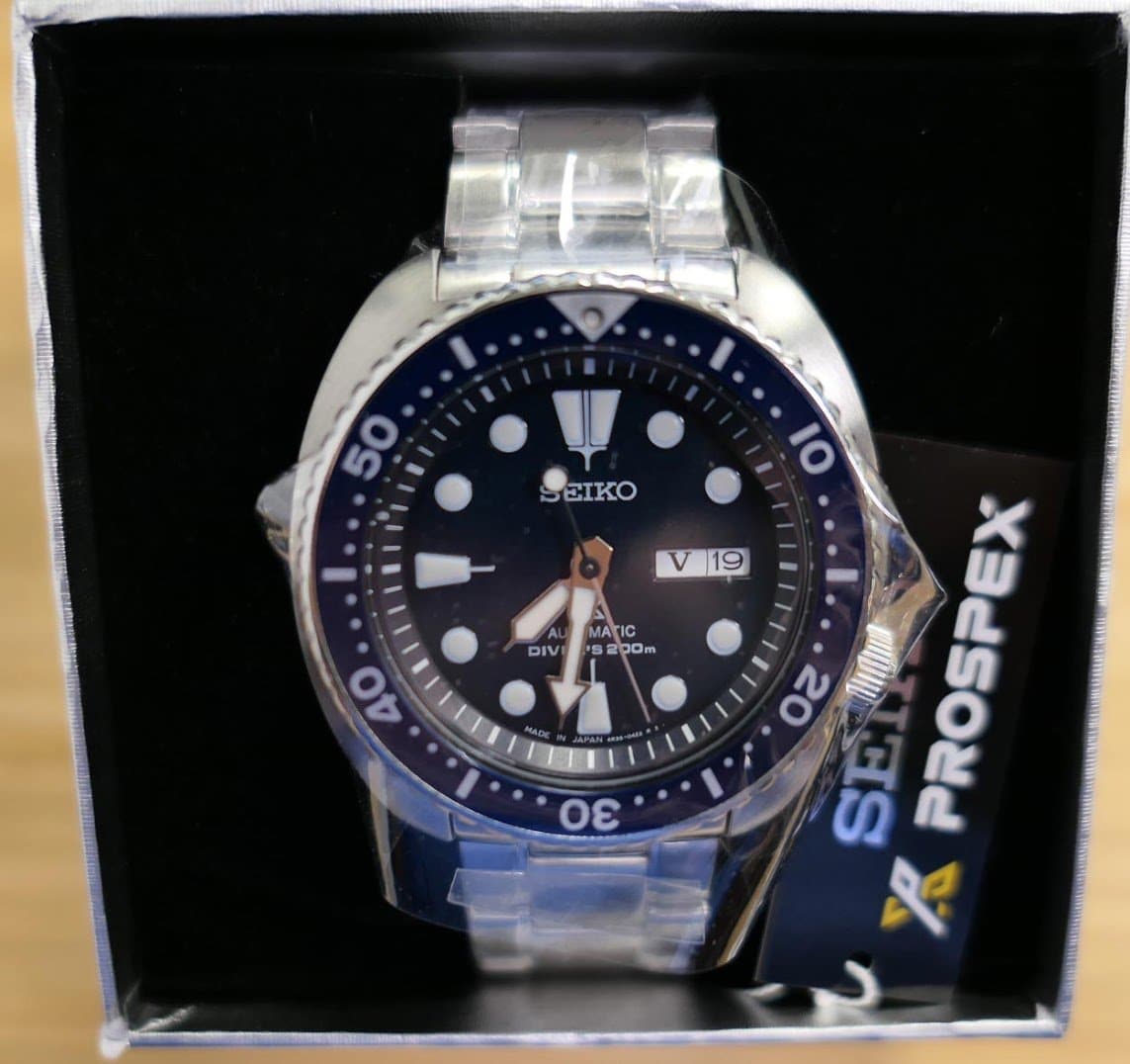 Seiko JAPAN Made Blue Turtle Prospex Diver's Men's Stainless Steel Strap Watch SRP773J1 - Diligence1International