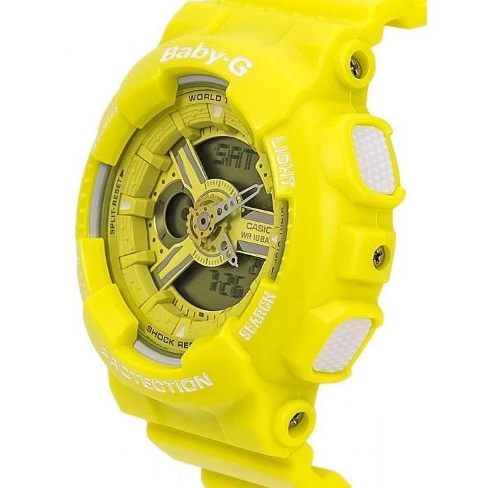 Casio Baby-G BA-110 Series Analog-Digital Neon Color Yellow Watch BA110BC-9ADR - Diligence1International