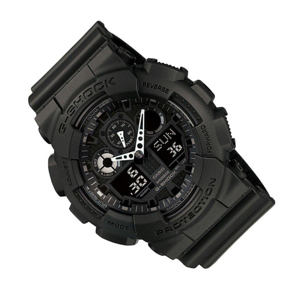 Casio G-Shock Black Stealth Series Anadigi Black Watch GA100-1A1DR - Diligence1International