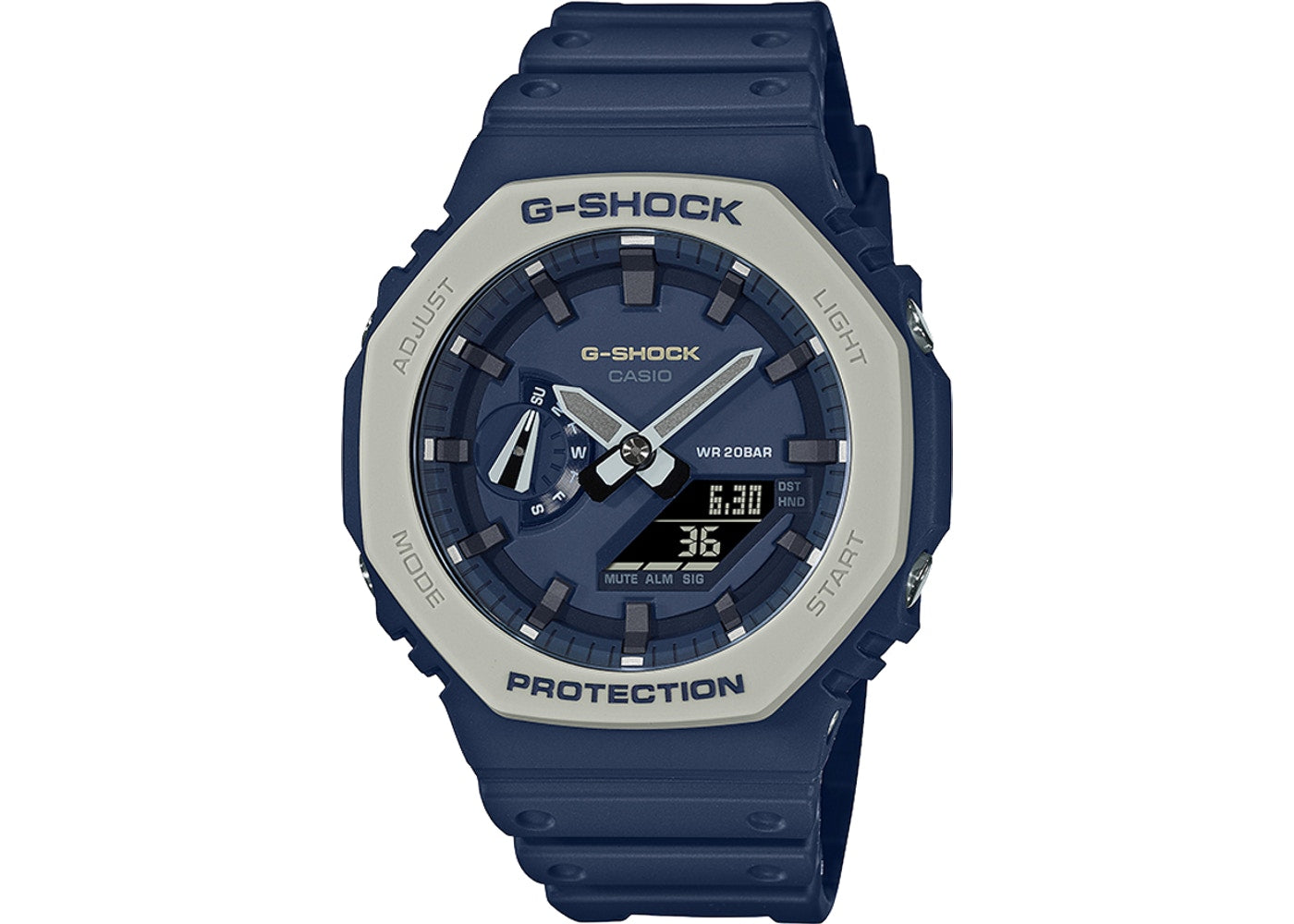 Casio G-Shock Carbon Core Guard Earth Tone Navy Blue AP CasiOak Watch GA2110ET-2ADR - Diligence1International