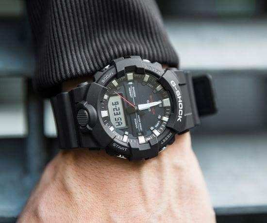 Casio G-Shock Standard Analog Digital Black x Red x Grey Accents Watch GA800-1ADR - Diligence1International