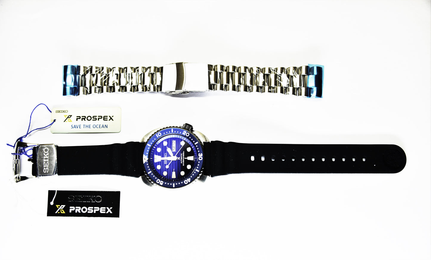 Seiko SE Save the Ocean Turtle Diver's Men's Watch Rubber+Endmill 316L S/S Watch SRPC91K1 SET - Diligence1International