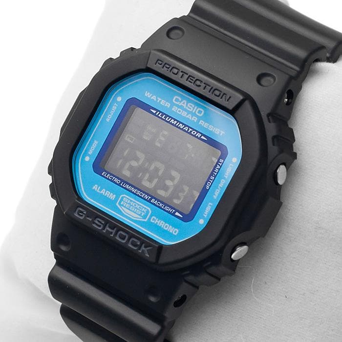 Casio G-Shock Digital Blue Marvel Sky Blue Dial Black Watch DW5600SN-1DR - Diligence1International