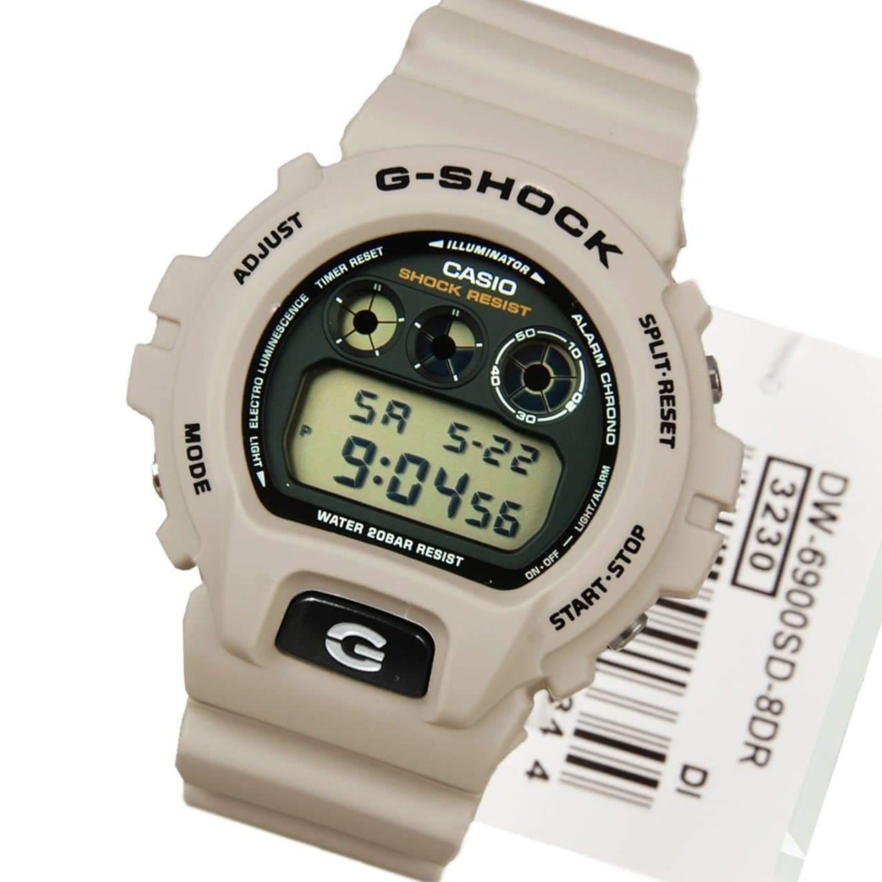 Casio G-Shock Military Standard Digital Desert Storm Beige x Black Accents Watch DW6900SD-8DR - Diligence1International