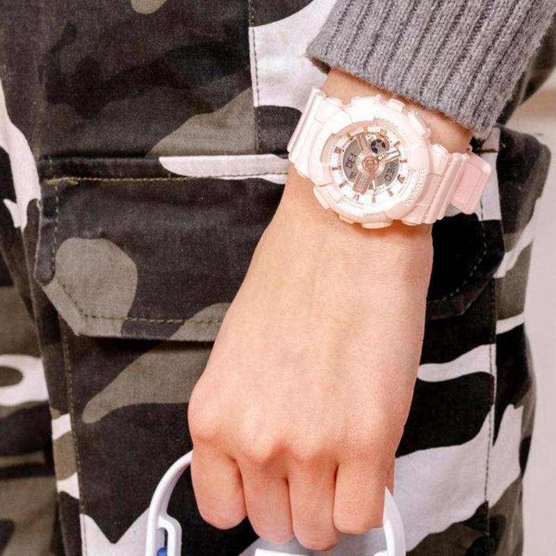 Casio Baby-G BA110 Series Analog-Digital Pink Watch BA110RG-4ADR - Diligence1International