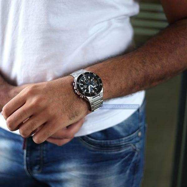 Casio Edifice Chronograph Black Dial x Blue Accents Men's Watch EFR-569DB-1AV - Diligence1International