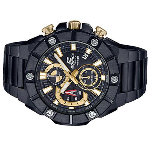 Casio Edifice Chronograph Black x Gold Series Men's  PVD Stainless Steel Watch EFR-569DC-1AV - Diligence1International