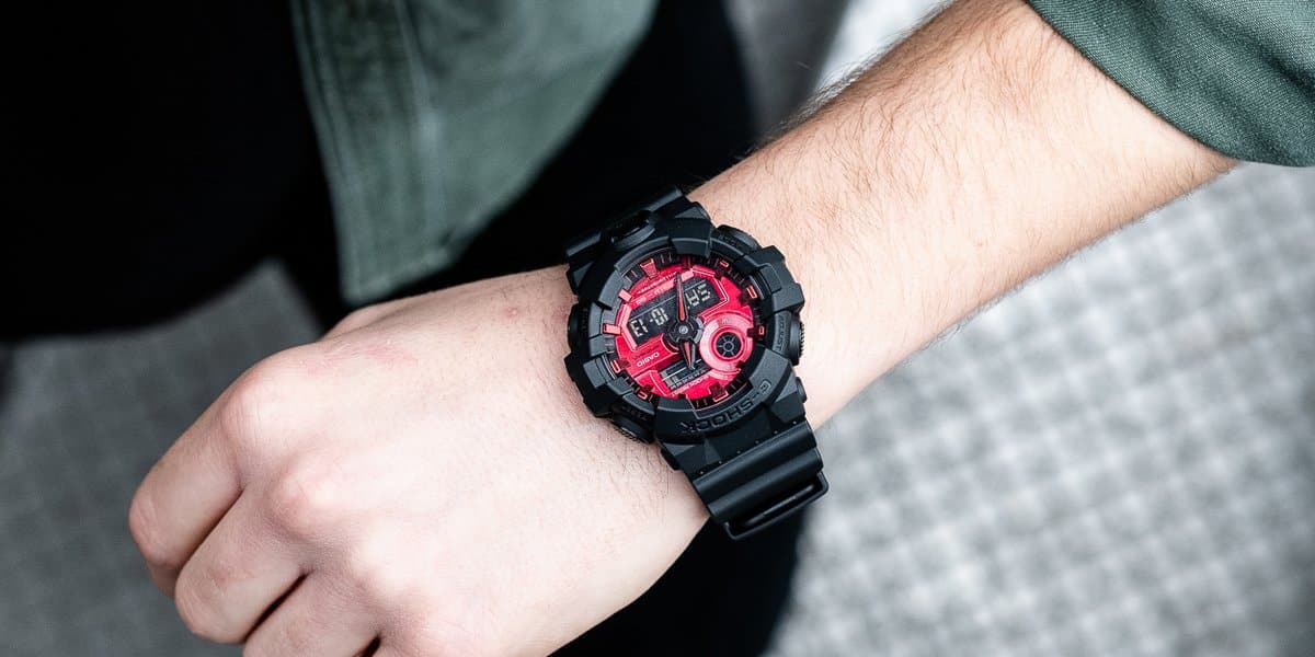 Casio G-Shock Special Color Adrenaline Black x Red Dial x Grey Accents Watch Last Dance GA700AR-1ADR - Diligence1International