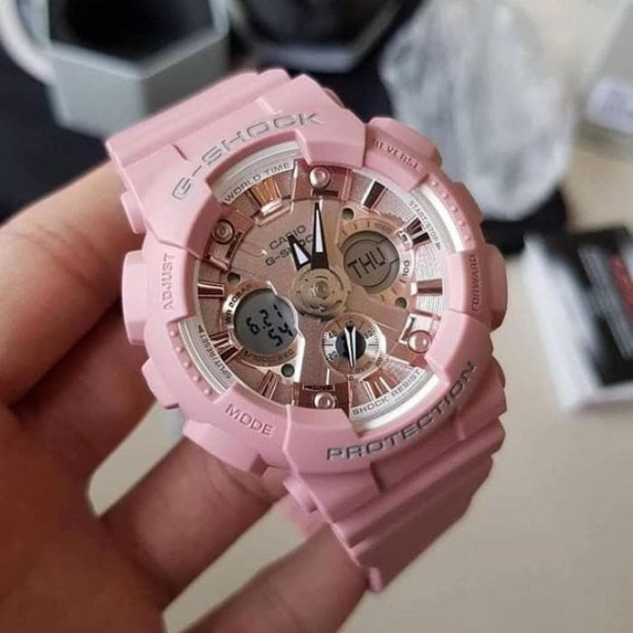 Casio G-Shock Sneaker S Series Anadigi Pastel Pink Ladies' Watch GMAS120DP-4ADR - Diligence1International