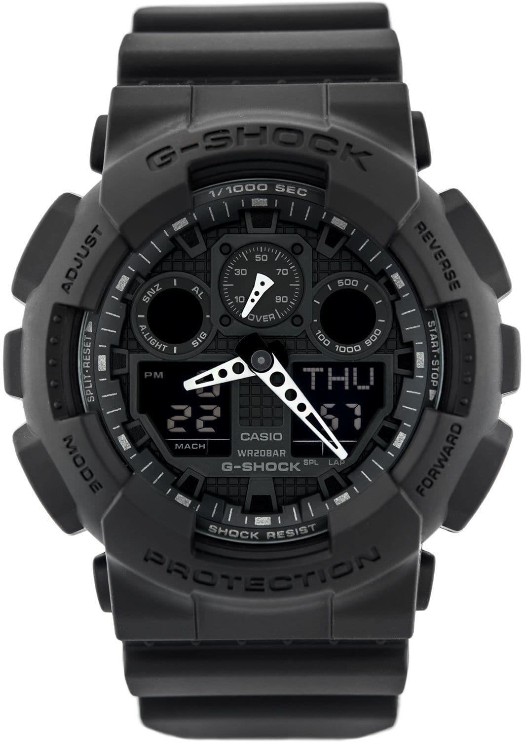 Casio G-Shock Black Stealth Series Anadigi Black Watch GA100-1A1DR - Diligence1International