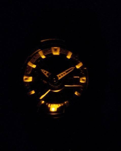 Casio G-Shock Black Out Leather Texture Series Anadigi Black Watch GA110BT-1ADR - Diligence1International