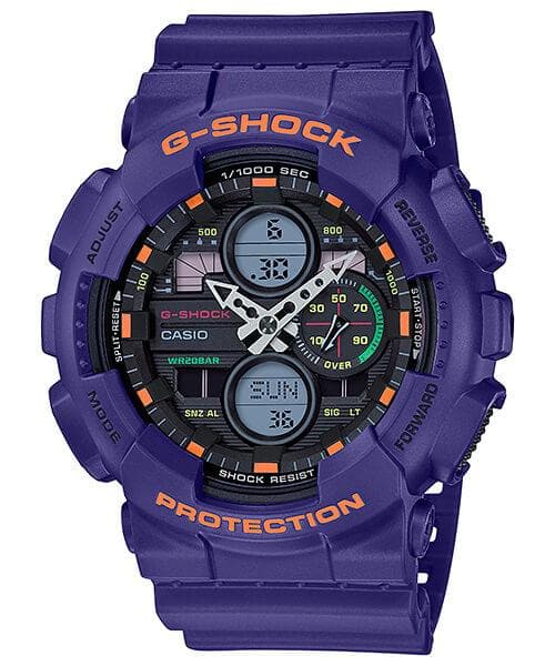 Casio G-Shock Special Color Neon Genesis Evangelion Purple Watch GA140-6ADR - Diligence1International