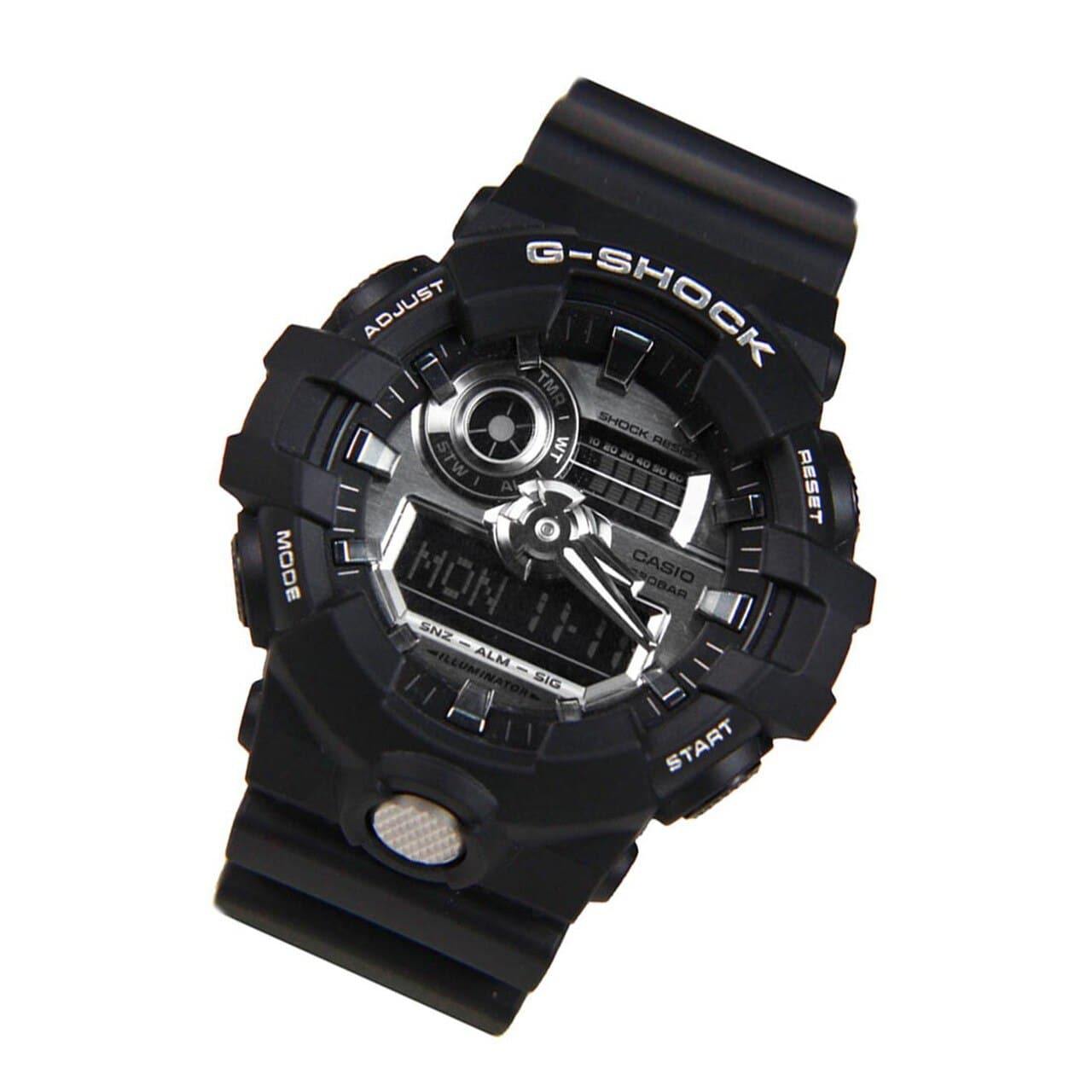 Casio G-Shock Analog-Digital Black x Metallic SIlver Watch GA710-1ADR - Diligence1International