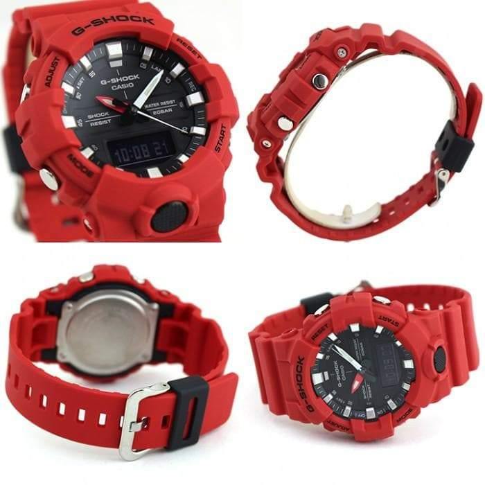 Casio G-Shock Anadigi Red x Black x Grey Accents Last Dance Watch GA800-4ADR - Diligence1International