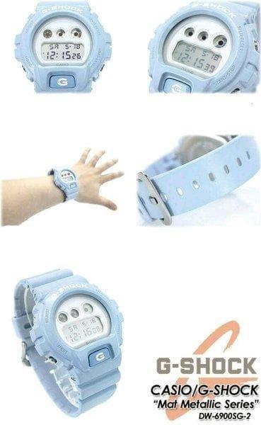 Casio G-Shock Standard Digital Pale Color Light Blue Watch DW6900SG-2DR - Diligence1International