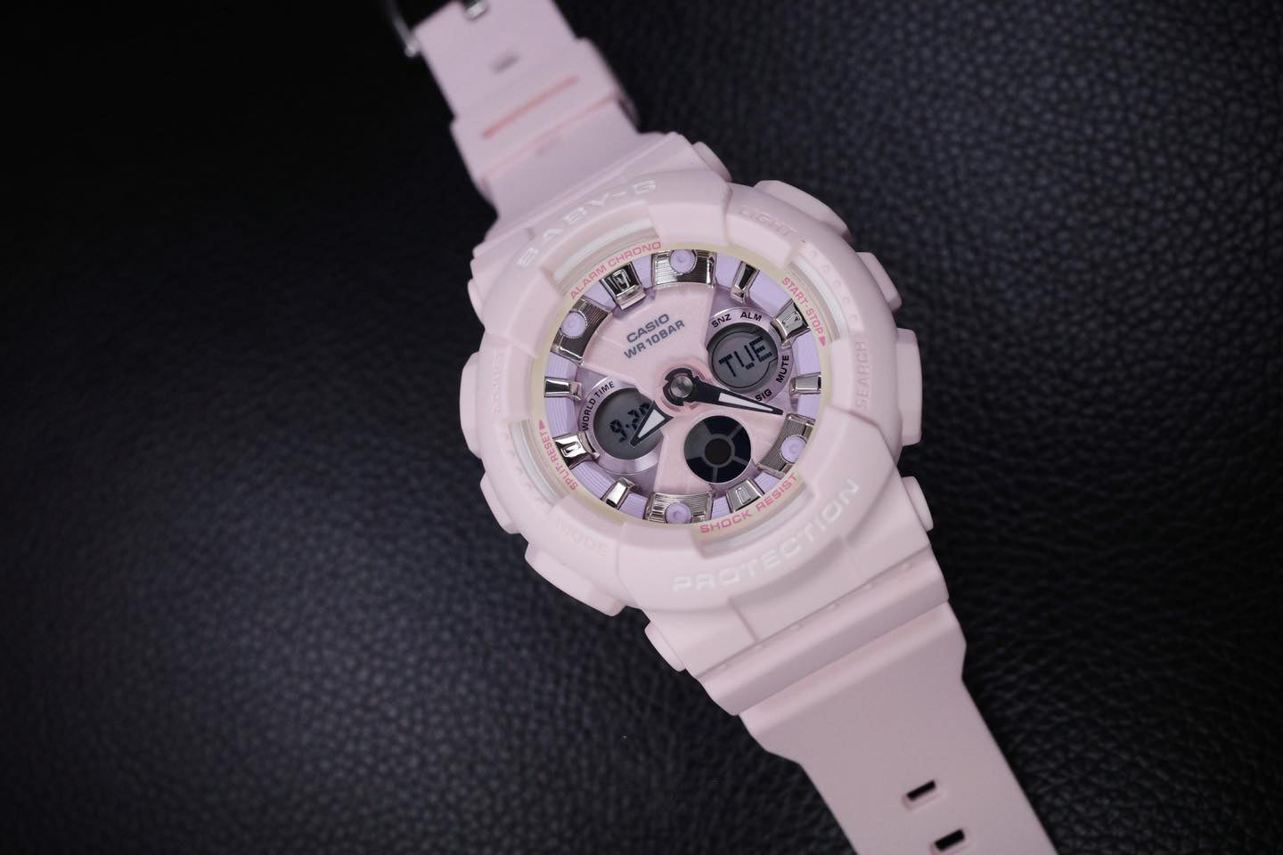 Casio Baby-G Anadigi Icey Pastel Peach Watch BA130WP-4ADR