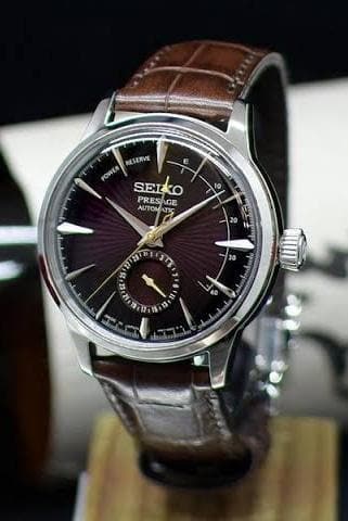 Seiko JAPAN Made Presage Cocktail w/ Pow. Res. Indicator Black Cat Martini Men's Watch SSA393J1 - Diligence1International