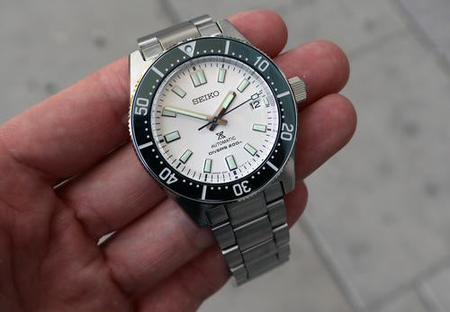 Seiko 62MAS Prospex Diver's 140th Anniv LE Blue White Theme Men's Stainless Steel Watch SPB213J1