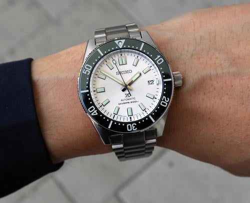 Seiko 62MAS Prospex Diver's 140th Anniv LE Blue White Theme Men's Stainless Steel Watch SPB213J1