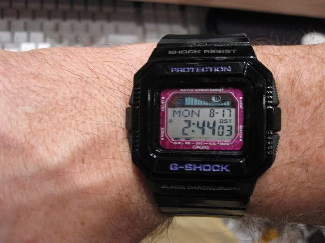 Casio G-Shock G-LIDE Series Digital Black x Purple Accents Watch GLX5500-1DR - Diligence1International