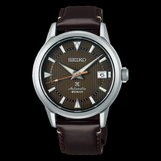 Seiko Japan Made Prospex 1959 Baby Alpinist Brown Men's Leather Watch SPB251J1