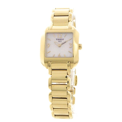 Tissot Swiss Made T-Wave Stylist-T Ladies' MOP Gold Plated Watch T02.5.285.82 - Diligence1International