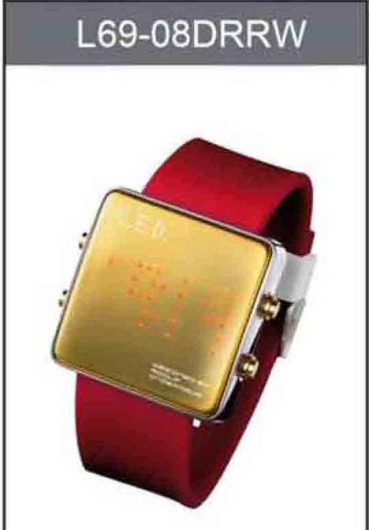 Life Evolution Design Unisex LED Watch L69-08DRRW - Diligence1International