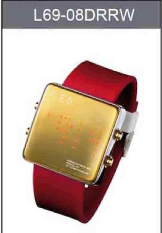 Life Evolution Design Unisex LED Watch L69-08DRRW - Diligence1International
