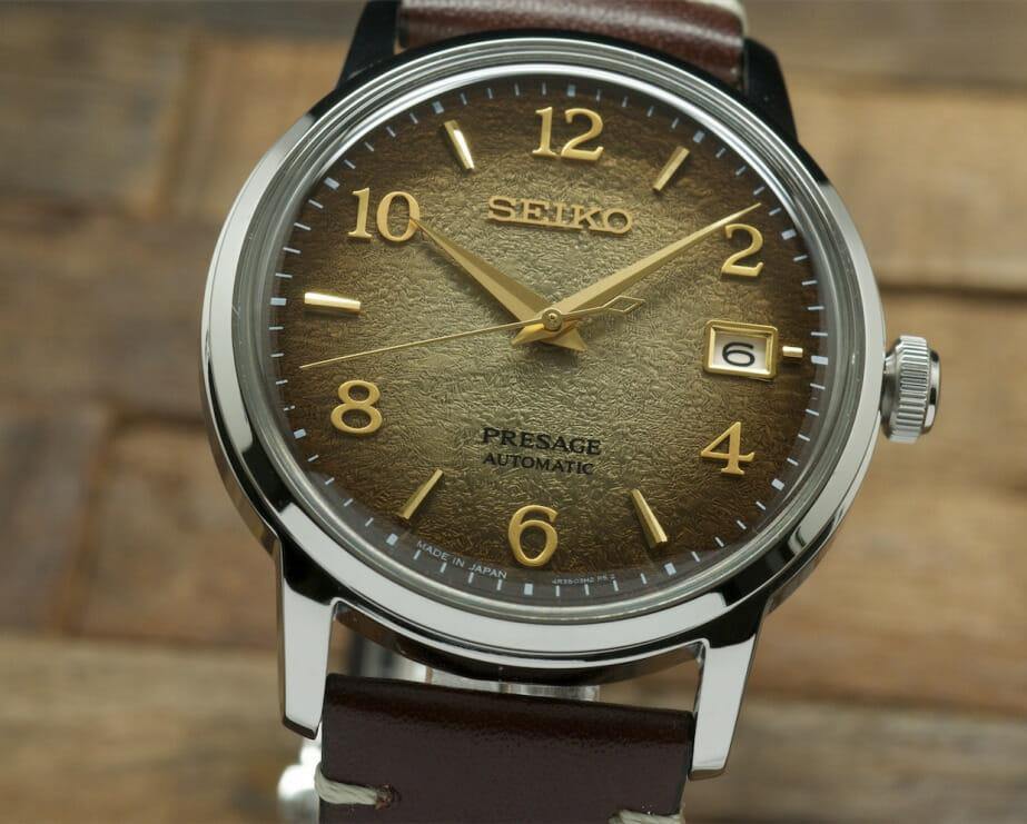 Seiko Presage LE Cocktail Time Hojicha Brown Men's Leather Strap Watch SRPF43J1 - Diligence1International