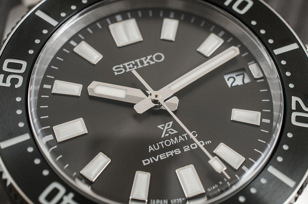 Seiko Japan Made Gen 2 62MAS Prospex Diver's Gray Dial Men's Stainless Steel Watch SPB143J1