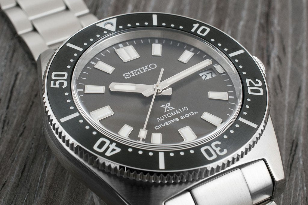 Seiko Japan Made Gen 2 62MAS Prospex Diver's Gray Dial Men's Stainless Steel Watch SPB143J1