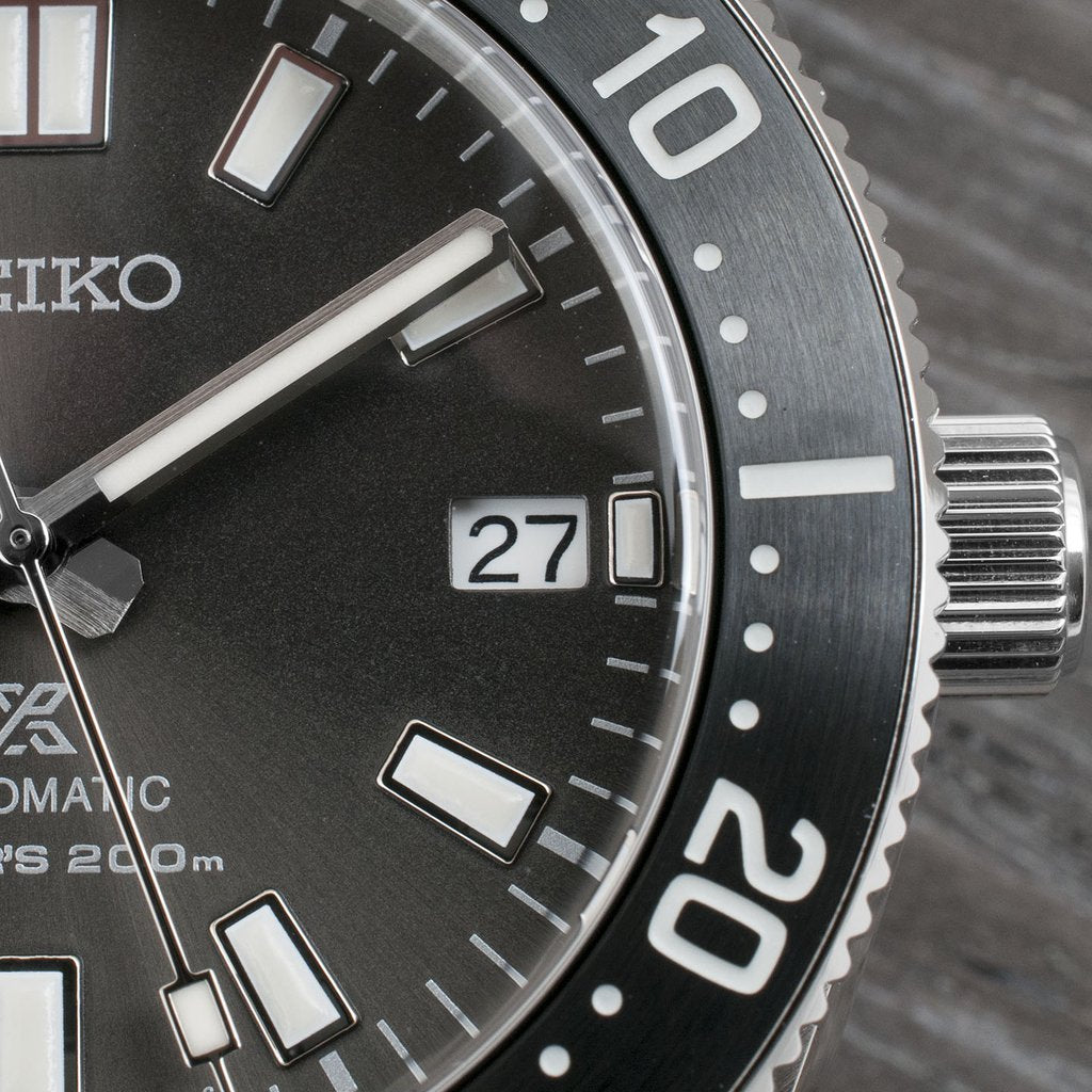 Seiko Japan Made Gen 2 62MAS Prospex Diver's Gray Dial Men's Stainless Steel Watch SPB143J1