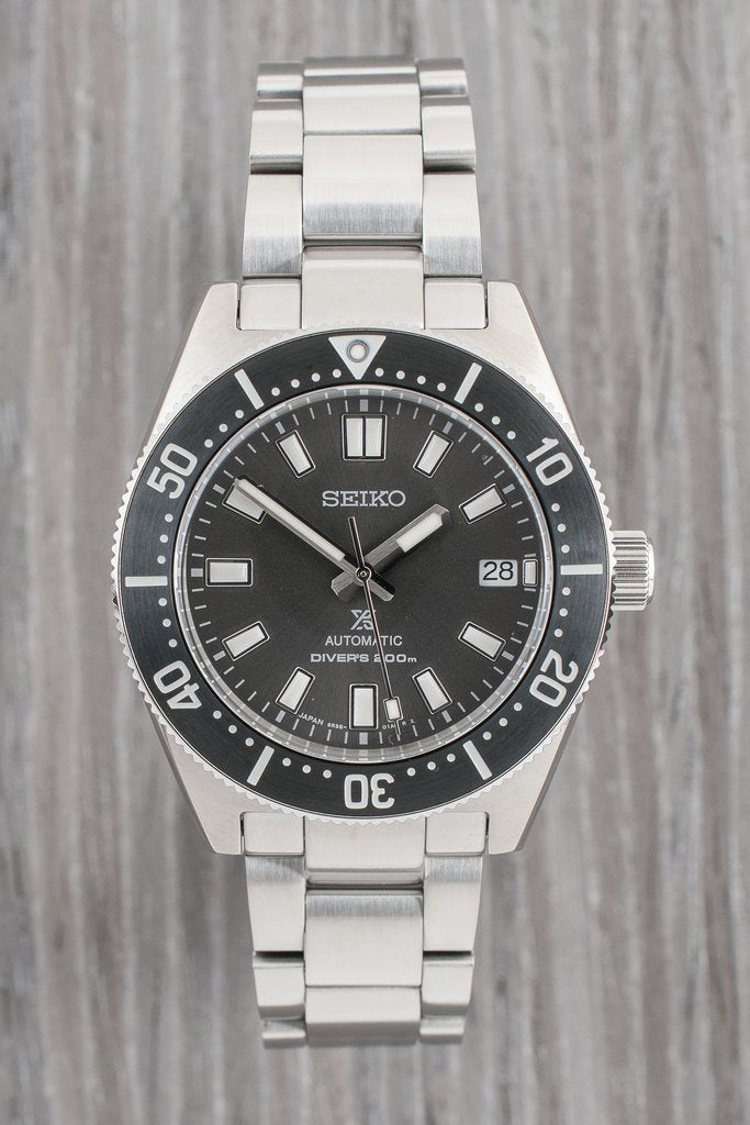 Seiko Japan Made Gen 2 62MAS Prospex Diver's Gray Dial Men's Stainless Steel Watch SPB143J1