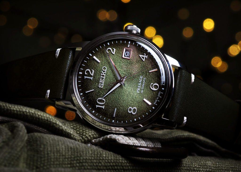 Seiko Presage LE Cocktail Time Raku Macha Men's Leather Strap Watch SRPF41J1 - Diligence1International
