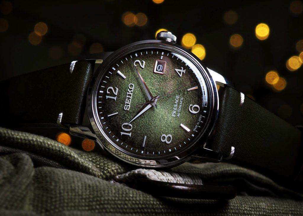 Seiko Presage LE Cocktail Time Raku Macha Men's Leather Strap Watch SRPF41J1 - Diligence1International