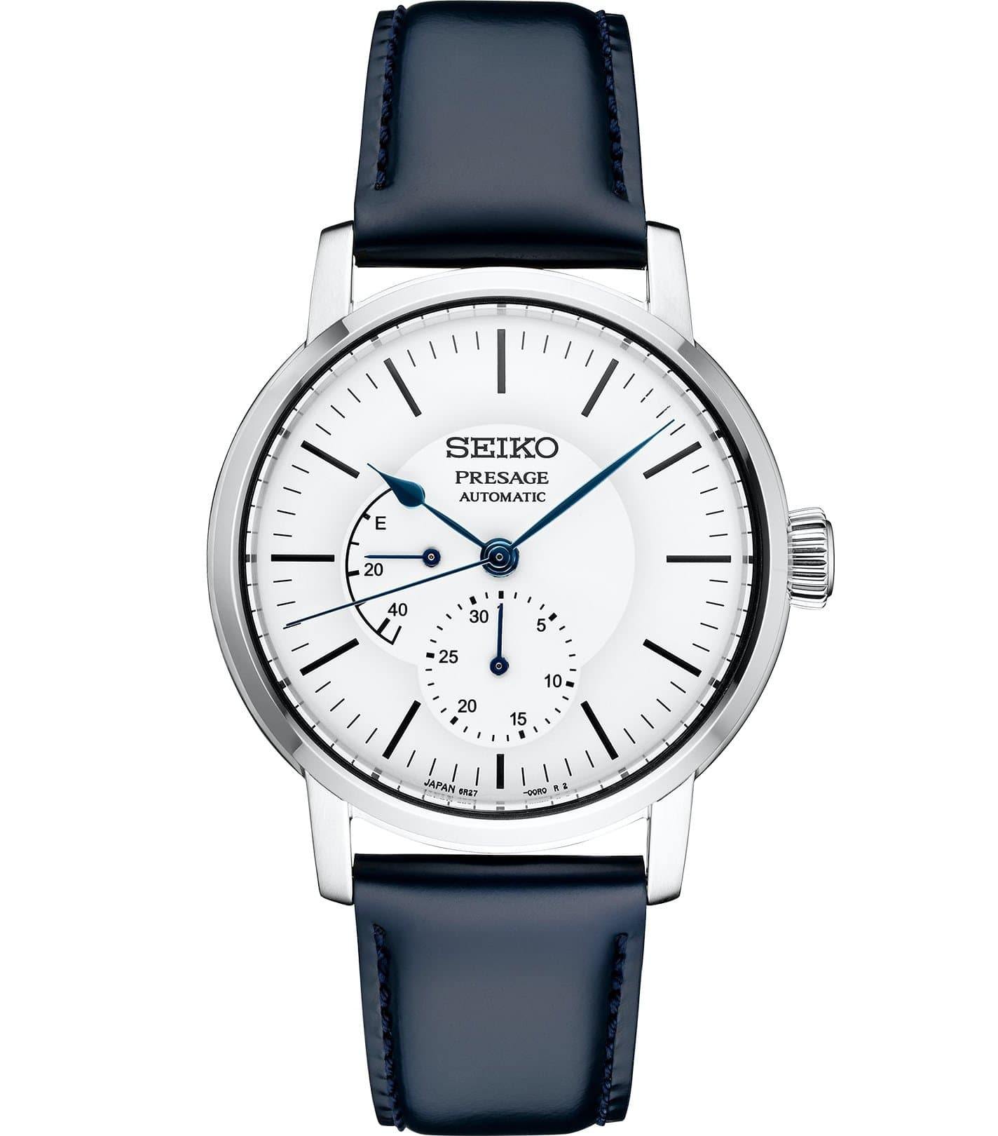 Seiko Presage Mens Watch w/ Pow. Res. Indicator Riki Enamel Collection White SPB161J1 - Diligence1International