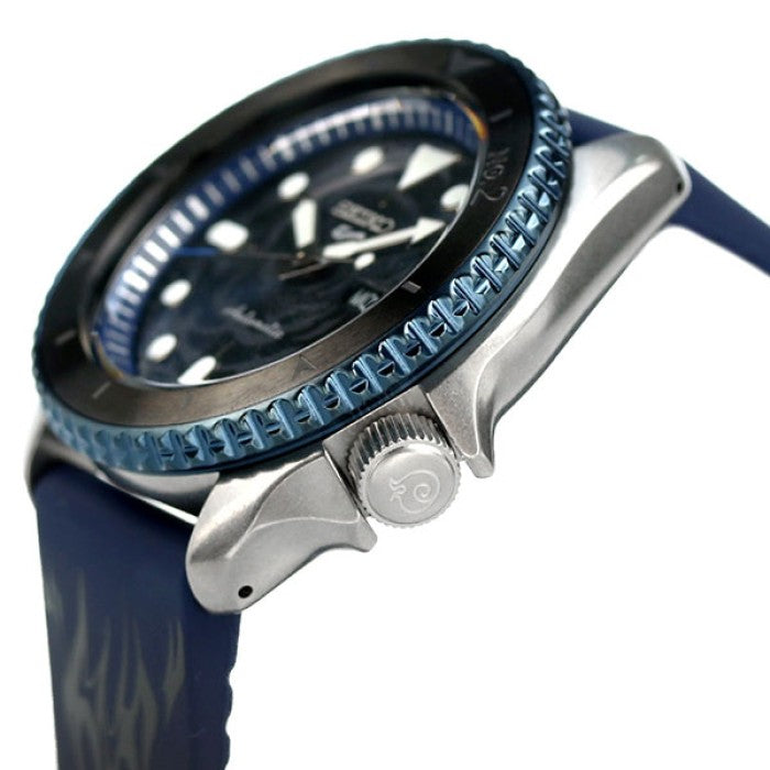 Seiko 5 Sports 100M One Piece x Sabo LE Automatic Men's Watch Blue Dial Rubber SRPH71K1