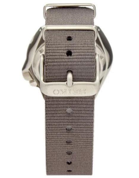 NEW Seiko 5 Sports 100M Automatic Men's Watch Rhodium Grey Nylon Strap SRPE61K1 - Diligence1International