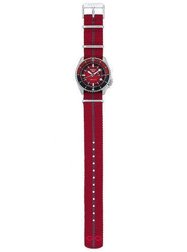 Seiko 5 Sports 100M LE Boruto's Sarada Automatic Men's Watch Red Dial Nylon Strap SRPF67K1 - Diligence1International