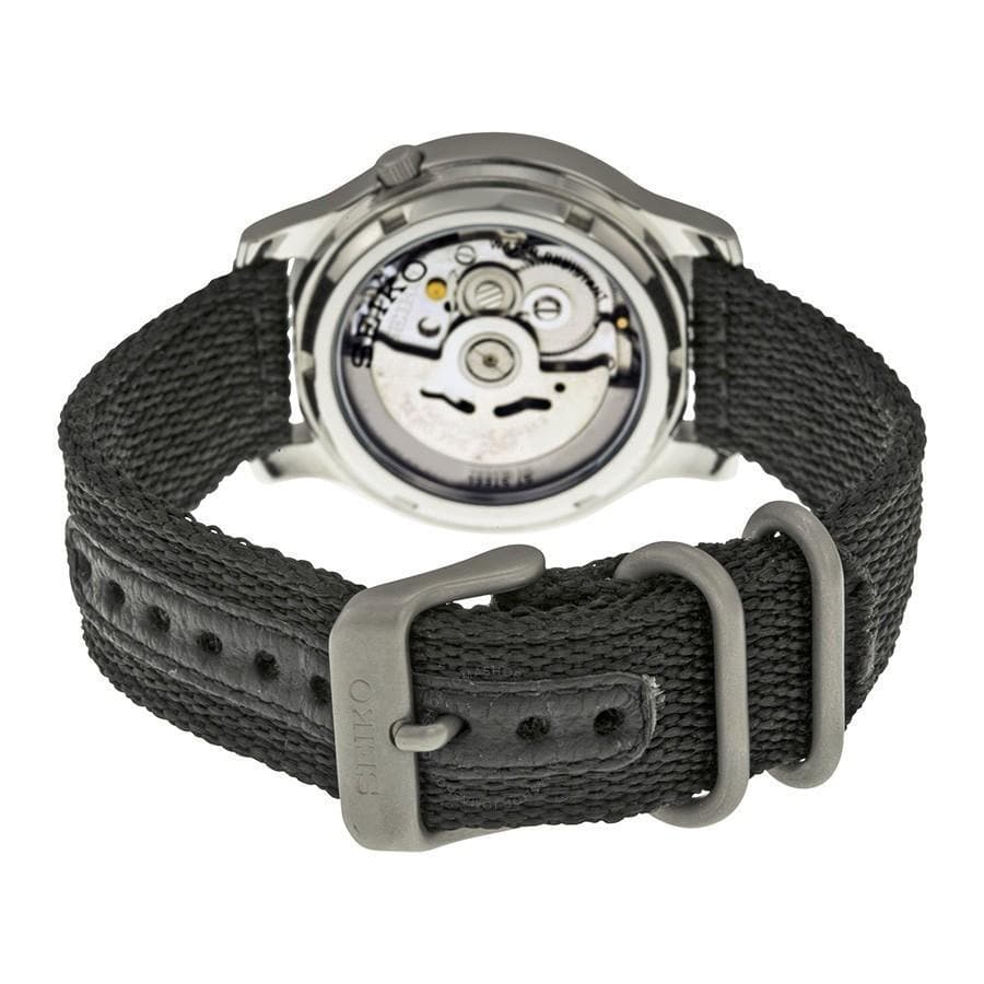 Seiko 5 Sports Military 100M Automatic Men's Watch Black Nylon Strap SNK809K2 - Diligence1International