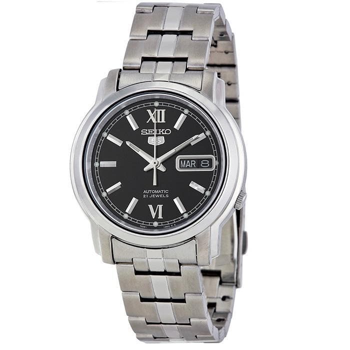 Seiko 5 Classic Men's Size Black Dial Stainless Steel Strap Watch SNKK81K1 - Diligence1International