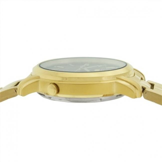 Seiko 5 Classic Mens Size Black Dial Gold Plated Stainless Steel Strap Watch SNKK86K1 - Diligence1International