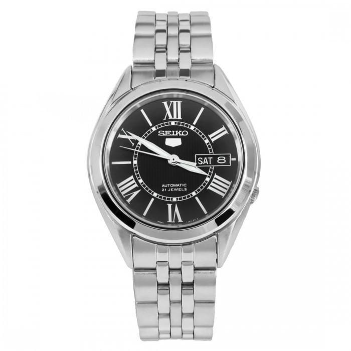 Seiko 5 Classic Men's Size Black Dial Stainless Steel Strap Watch SNKL35K1 - Diligence1International