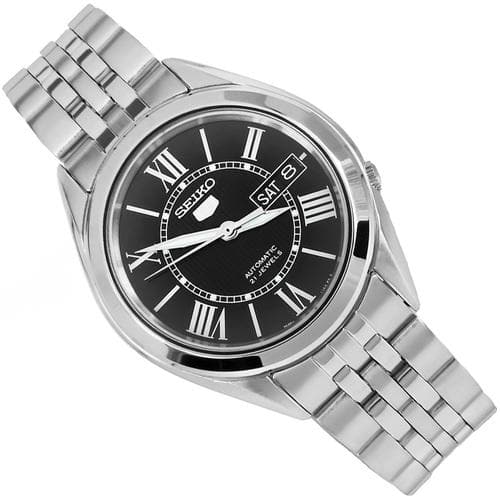 Seiko 5 Classic Men's Size Black Dial Stainless Steel Strap Watch SNKL35K1 - Diligence1International