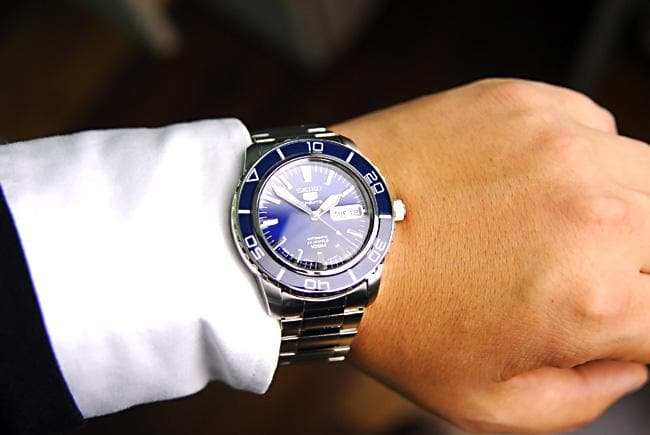 Seiko 5 Sports Japan Made Blue 55 Fathoms Men's Watch SNZH53J1 - Diligence1International
