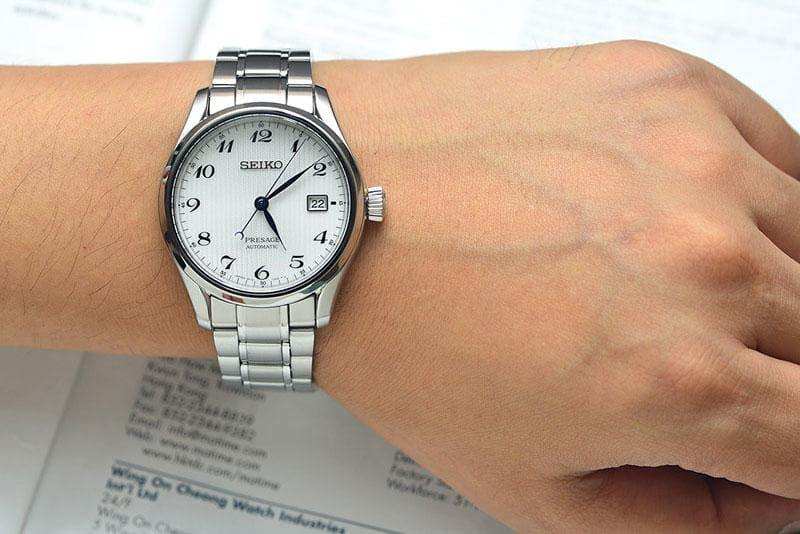 Seiko JAPAN Made Presage Karesansui White Men's Stainless Steel Watch SPB063J1 - Diligence1International