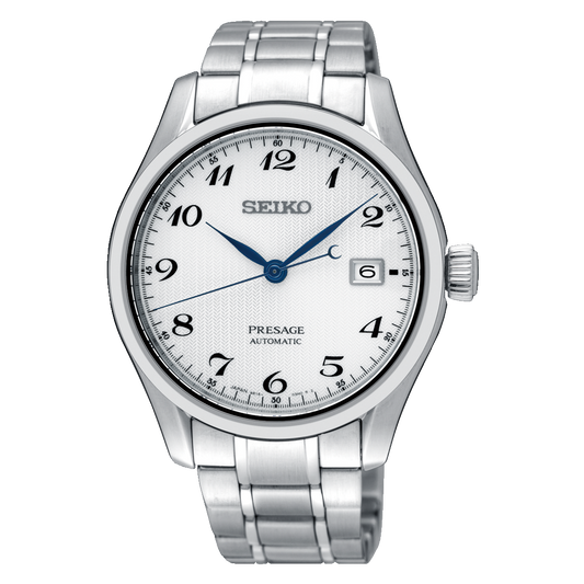 Seiko JAPAN Made Presage Karesansui White Men's Stainless Steel Watch SPB063J1 - Diligence1International