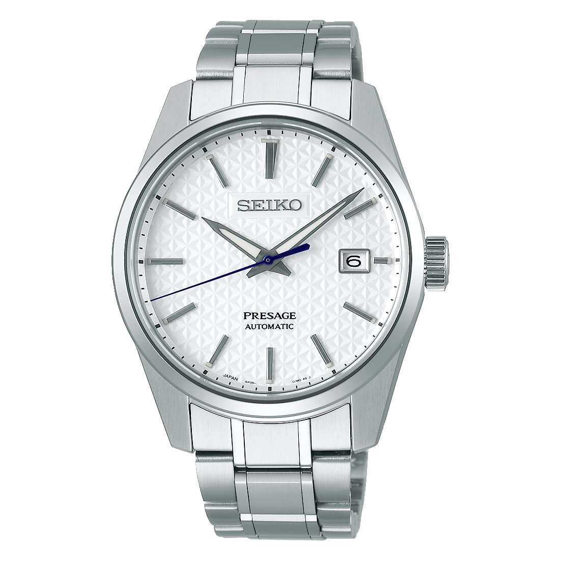 Seiko JAPAN Made Presage Sharp Edged Series Shironeri White Men's Stainless Steel Watch SPB165J1 - Diligence1International
