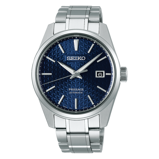 Seiko JAPAN Made Presage Sharp Edged Series Aitetsu Blue Men's Stainless Steel Watch SPB167J1 - Diligence1International